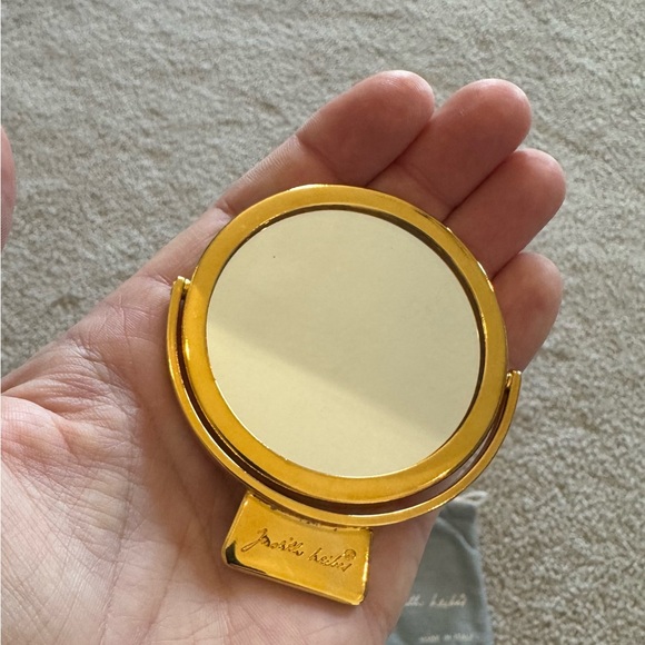 VINTAGE Judith Leiber Gold and Crystal Clutch with Mirror - Picture 12 of 13